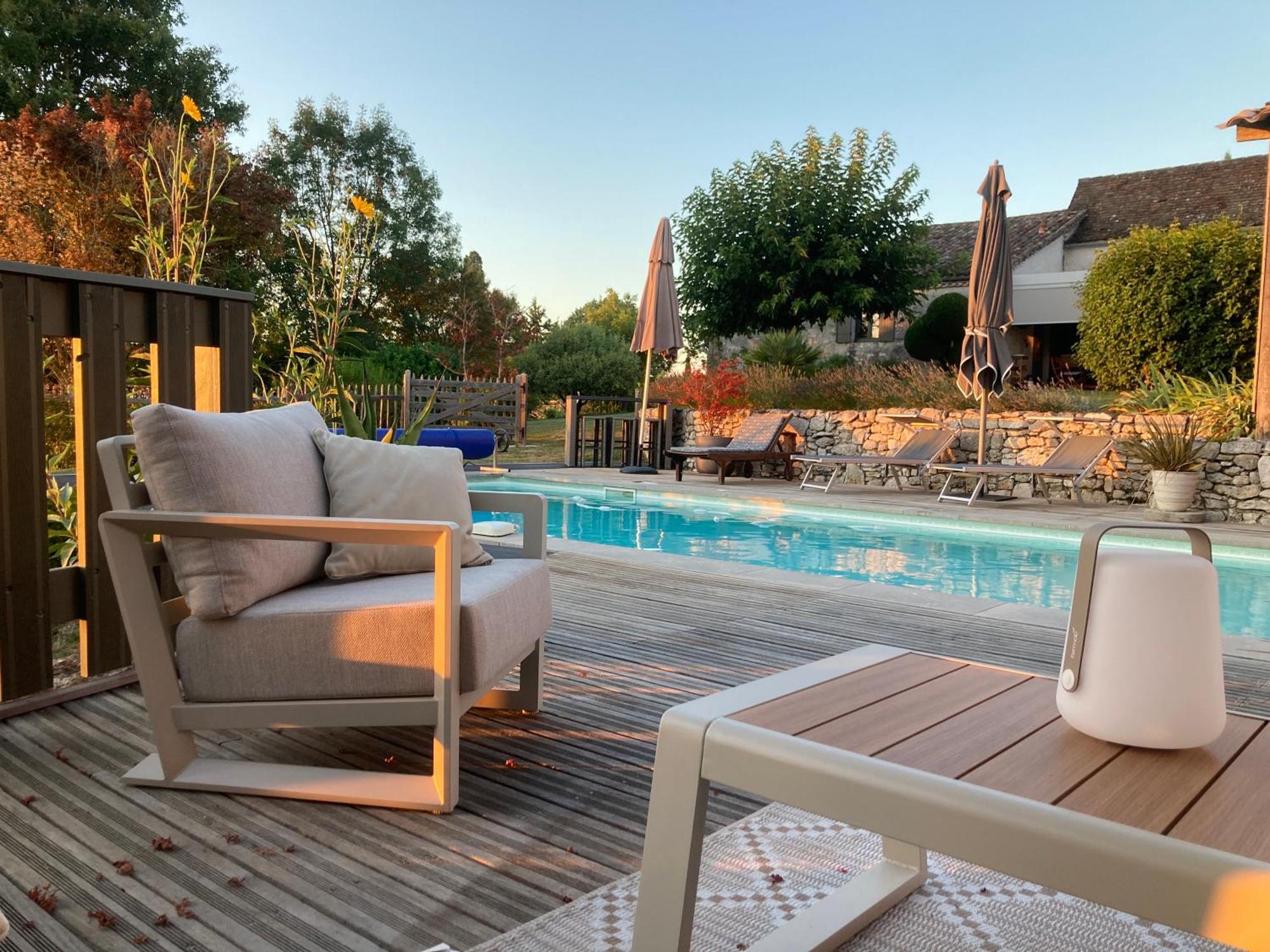La Ferme Buissonniere Bed & Breakfast Bardou Exterior foto